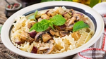 Pasta and Mushroom Dish.