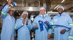 Unilever CEO, Stefan Cloete with Deputy Minister of Transport Mr Hlengwa, KZN Premier - Mr Ntuli and eThekwini Mayor – Mr Xaba